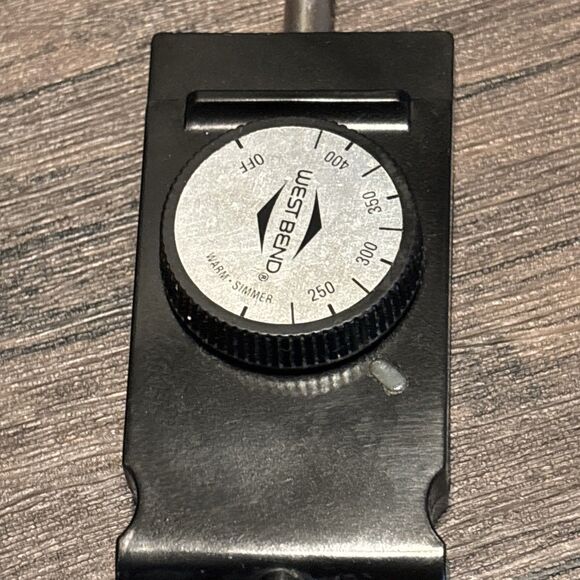 West Bend WB-7 Control Dial P-500 Electric Skillet Heat Power Cord Probe Tested! - Picture 4 of 8